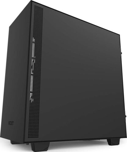 NZXT H510i Compact ATX Mid Tower PC Gaming Case Front I/O USB Type-C Port Vertical GPU Mount Tempered Glass Side Panel Integrated RGB Lighting Water-Cooling Ready Matte Black | CA-H510i-B1