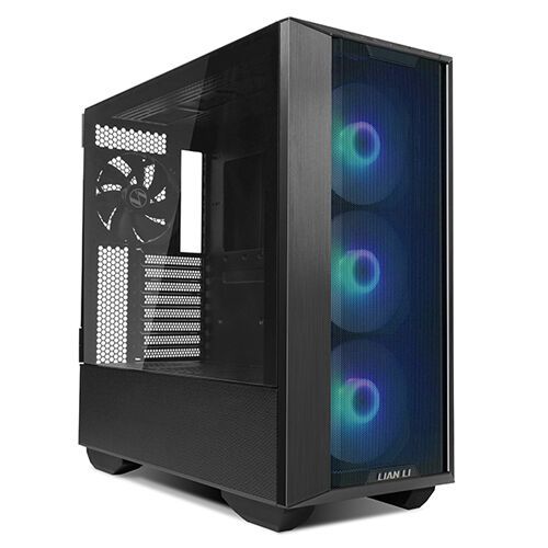 Lian Li Lancool III Mesh RGB E-ATX Mid Tower Modular Chassis, 8 Expansion Slots, Tempered Glass Panel, Up To 360mm Fan Support, Equipped With 4x 140 PWM Fans, USB Type C, Black | G99.LAN3RX.00