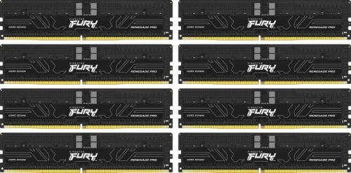 Kingston Fury Renegade Pro XMP 256GB 6000MT/s DDR5 ECC Reg CL32 DIMM (Kit of 8) Desktop Gaming Spoke - KF560R32RBK8-256  (SUPPORT ASUS TRX50  WRX90E )