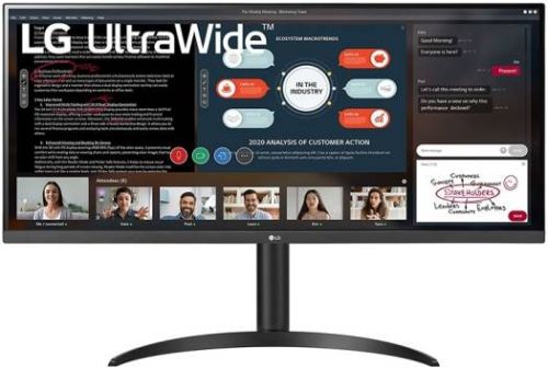 LG 34WP550 34'' UltraWide Full HD IPS Monitor, With AMD FreeSync, HDR10, SRGB 95%, 75Hz Refresh Rate, 5ms Gtg Response Time, 21:9 Aspect Ratio, 2560x1080 Resolution, HDMI | 34WP550-B