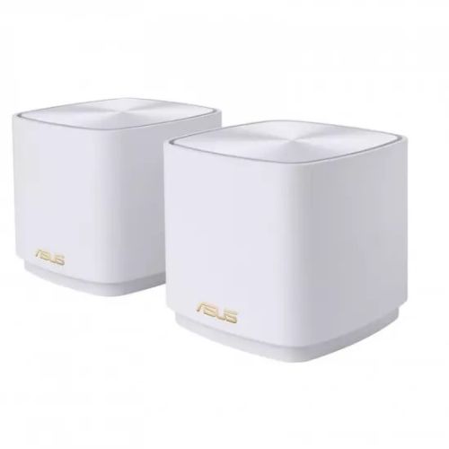  ASUS ZenWiFi XD5 AX3000 Mini Dual-Band Whole Home Mesh WiFi 6 System, 802.11ax, Up to 3500 sq ft & 4+ Rooms, AiMesh, Free Internet Security, Parental Controls, 2 Pack, White | 90IG0750-MO3B40
