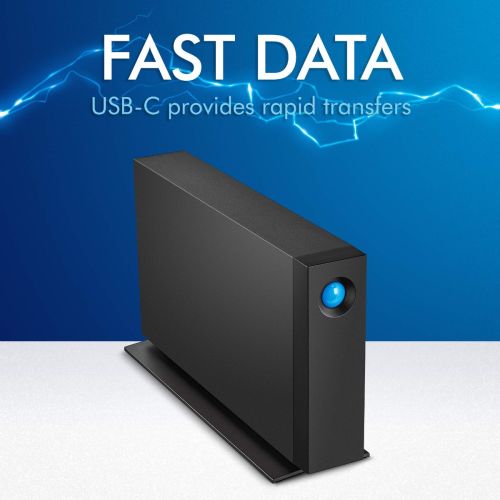 LaCie d2 Professional 18TB External HDD, 7200 RPM Disk Speed, Rescue Data Recovery Services, Speeds of up to 260 MB/s, For Mac And PC Desktop, 1 Month Adobe CC, USB-C / USB 3.1, Black | STHA18000800