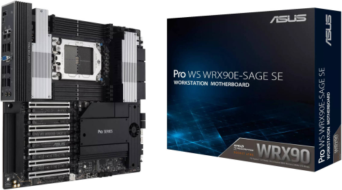 Asus Pro WS WRX90E-SAGE SE AMD sTR5 EEB Workstation Motherboard, AMD WRX90 Chipset, 8x DIMM DDR5 / 2048GB Max Memory, 7x PCIe 5.0 x16 Slots, 4x M.2 Slots | 90MB1FW0-M0EAY0