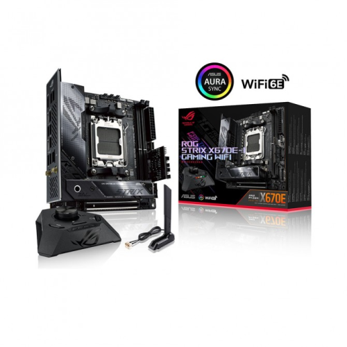 ASUS ROG STRIX X670E-I GAMING WIFI DDR5,AM5,WI-FI 6E GAMING MOTHER BOARD,90MB1B70-M0EAY0,4711081905578,195553905572