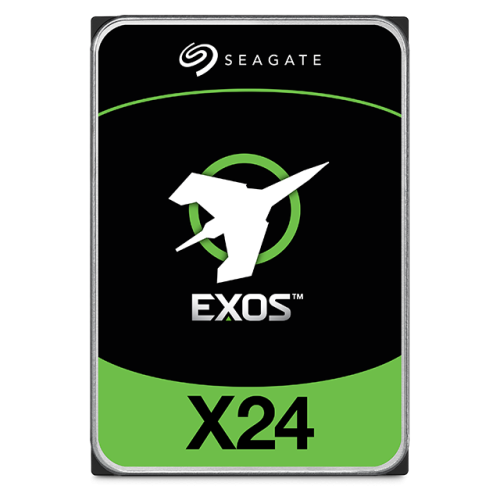 Seagate Exos X24 SATA 6GbS 3.5 Enterprise Hard Drive, 24TB Capacity, 7200RPM  Spindle Speed, 512MB Cache, 2,500,000 Hours MTBF ST24000NM002H
