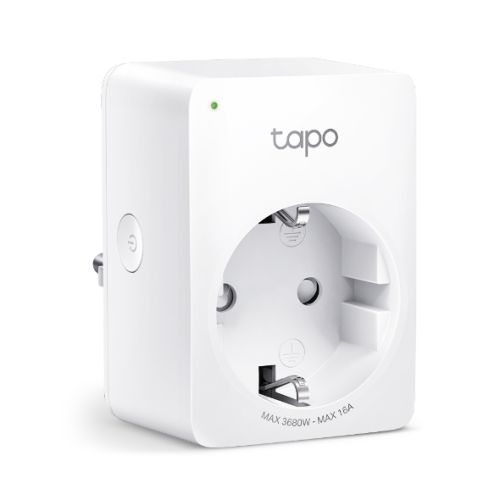 tp-link Tapo Mini Smart Wi-Fi Socket, Energy Monitoring, Instantly turn connected devices on/off wherever you are through the Tapo app, Schedule, Timer, Energy Monitoring, Voice Control, Away Mode, Compact Design, Easy Setup and Use | Tapo P110 V1