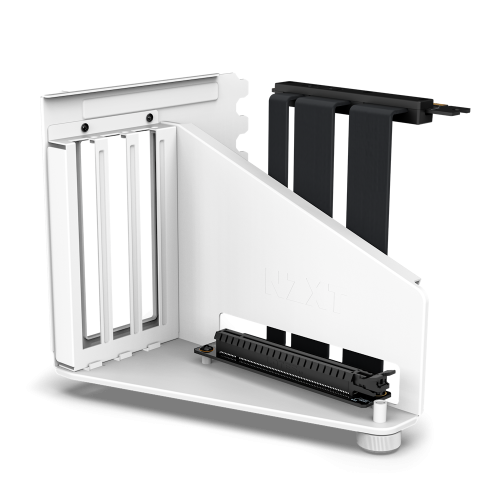NZXT Vertical GPU Mounting Kit, 175 mm PCIe 4.0x16 Riser Cable, GPU Holder, Sturdy Steel Bracket, Fits perfectly with NZXT H5, H7 and H9 Series, White | AB-RH175-W1
