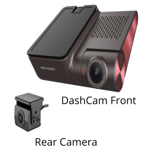 Hikvision AE-DC8322-G2PRO Car Dash Camera, Dual way solution, 2160 high resolution(Main Camera) and 1080P(Rear Camera, external installation IP66), GPS, Parking monitoring | AE-DC8322-G2PRO(2CH)(BUCKLINE)