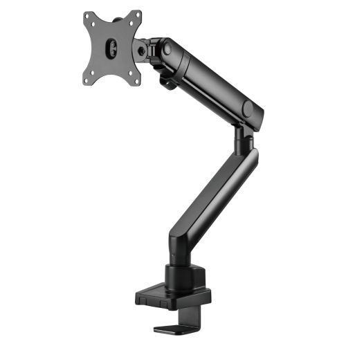 SilverStone ARM13 Single Monitor Arm w/ Mechanical Spring Design & Versatile Adjustability, For Monitors Up To 32" Size & 9kg, VESA Mounting Interface, 100mm x 100mm Mounting Hole, Black | SST-ARM13