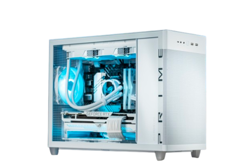 Nanotech White Edition ROG PWD. Gaming & Rendering PC: Core-i9-14900K, RTX 4070 SUPER OC 12GB GDDR6X, 64GB (32GB x2) DDR5 RAM, 4TB PCIe NVMe, 850W 80+ Platinum, with AIO RGB CPU Cooler, WiFi+BT, 1 Year Warranty
