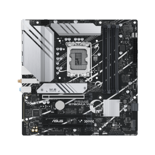  ASUS PRIME B760M-A WIFI LGA1700 mATX Motherboard, Intel B760 Chipset, 4x DDR5 DIMM, Support up to 128GB Memory, Wi-Fi 6 / 2.5Gb ETH / PCIe 4.0, USB 2.0 / 3.2 Type-C, 2*M.2, HDMI/DP | 90MB1EL0-M0EAY0