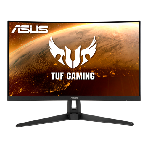 Asus TUF Gaming VG27VH1B Curved Gaming Monitor, 27 inch Full HD (1920x1080), 165Hz Refresh Rate, 1ms (MPRT) Extreme Low Motion Blur, AMD FreeSync Premium, HDMIx 1 / VGA x1, Black | VG27VH1B