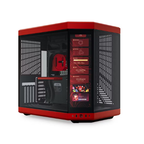 Build your dream PC with the Hyte Y70 ATX case! Dual chamber design, extensive cooling, touchscreen (optional), & vertical GPU mount. Buy Now UAE (Dubai & Abu Dhabi).