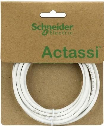 Schneider Electric Patch cord, Actassi, Category 6, U/UTP, PVC, 2 m, white, ACTPC6UUCM20WE