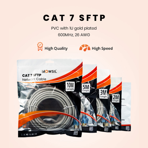 Mowsil Cat7 SFTP Cable 1Mtr