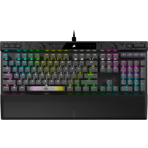 Corsair K70 MAX RGB Magnetic Mechanical Gaming Keyboard - MGX Switch with Adjustable Activation - PBT Double-Shot Keycaps - iCUE Compatible - QWERTY NA Layout - Steel Grey