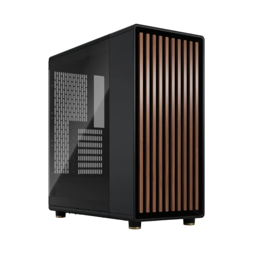  Fractal Design North Charcoal Black TGD Tint Gaming Case, Temp Glass Side Panel, Support Up to 360mm Radiator &amp; 6x120mm Fans, 2 x 2.5/3.5" Drive Bays, USB-C 3.1 Gen 2, 2 x USB-A 3.1 | FD-C-NOR1C-02
