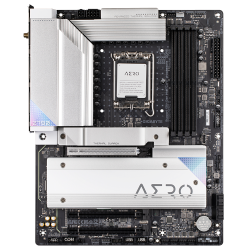 GIGABYTE Z790 AERO G LGA1700 ATX Motherboard, Intel Z790 Chiipset, 4x DDR5 DIMM Up to 192GB Memory, Wi-Fi 6E / 2.5GbE LAN / BT 5.3, 5x M.2, PCIe 5.0, USB 3.2 Gen2x2 Type-C, HDMI / DP | Z790 AERO G
