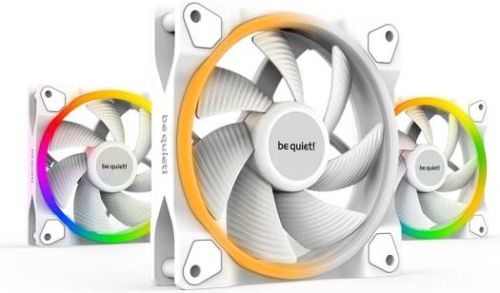 Be Quiet! Light Wings 120mm PWM aRGB Case Fans, 7 Silence-Optimized Fan Blades, Up to 70.53 CFM Airflow & 1700 RPM Fan Speed, Rifle Bearing Technology, Triple Pack, White | BL100