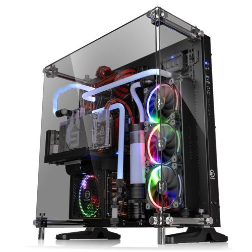Thermaltake Core P5 Tempered Glass Edition ATX Open Frame Panoramic Viewing Gaming Computer Case, 8x Expansion Slots, 4x Drive Bays, Black | CA-1E7-00M1WN-03
