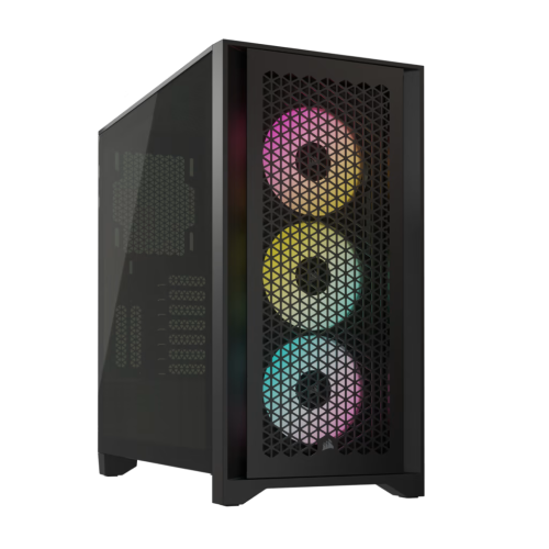 Corsair iCUE 4000D RGB V2: ATX case with tempered glass & 3x RGB fans! Superior airflow, iCUE control. Build a high-performance PC in style. Buy Now in Abu Dhabi & Dubai, UAE!