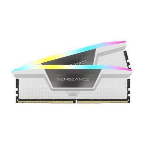 CORSAIR Vengeance RGB 32GB (2 x 16GB) 288-Pin PC RAM DDR5 6000 (PC5 48000) Desktop Memory, White| CMH32GX5M2E6000C36W