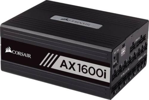 Corsair AX1600i Digital ATX Power Supply, 1600 Watt Fully-Modular PSU (UK),  Fluid Dynamic Bearing,  100,000 hours, 80 PLUS Efficiency Titanium | CP-9020087-UK