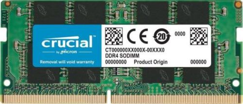 Crucial Single DDR4 32GB DDR4 Laptop Memory, 3200 MHz Clock Speed, CL22 CAS Latency, 1.2V Memory Voltage, 260-Pin, Non-ECC, Unbuffered