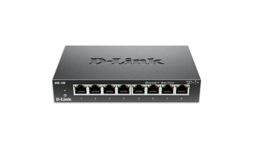 D-Link 8-Port Gigabit Unmanaged Desktop Switch
DGS-108