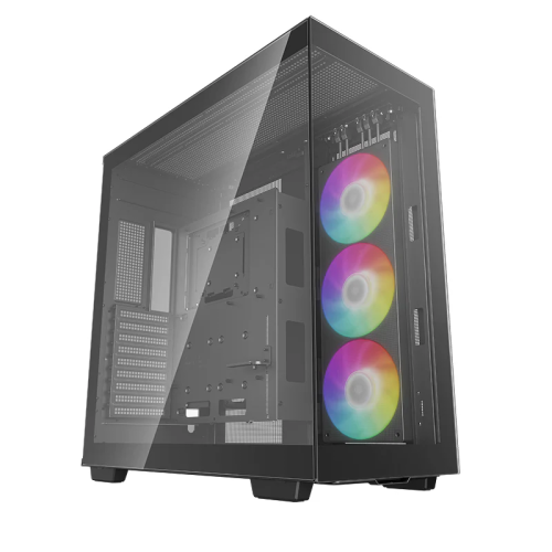 DeepCool CH780 WH Premium ATX+ case, ABS+SPCC+Tempered Glass, 1x Pre-Installed Fans, 5x Drive Bays, 3x Expansion Slots, Motherboard Support Up to E-ATX