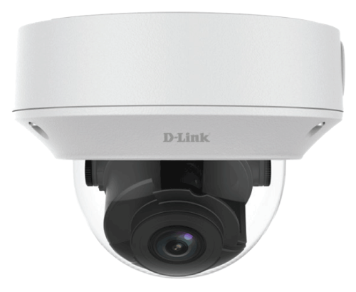 D-Link 2MP Varifocal Network Dome Camera,1/2.8" 2 Megapixel Progressive Scan CMOS sensor Vari-focal Lens 2.8-12mm, Ultra H.265/H.265/264, 10/100 Mbps PoE Port Smart IR Range 30m, 2 way Audio Vandal Resistant IK10, IP67, MicroSD card  | DCS-F5612E