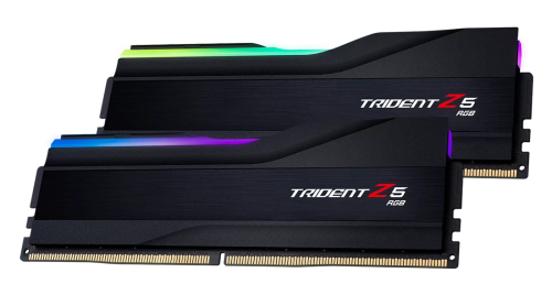 G.Skill Trident Z5 RGB Series 64GB (2 x 32GB) DDR5 Dual Channel Desktop Memory Kit, 6000 MHz Memory Speed, CL36 CAS Latency, 1.35 V, Intel XMP 3.0, 288-Pin, Matte Black | F5-6000J3636F32GX2-TZ5RK