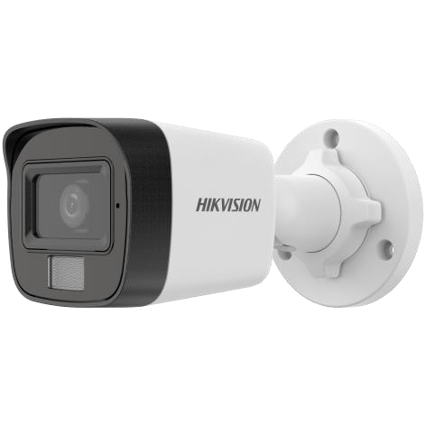 Hikvision 2 MP Smart Hybrid Light Fixed Bullet Network Camera, 2.8 mm Lens, H.265+ Compression, Up to 30m IR Light Range, Built-in Mic, IP67 Water & Dust Resistant, White | DS-2CD1023G2-LIU