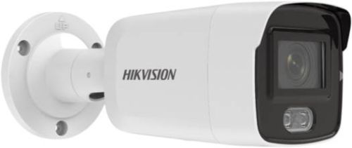 Hikvision 4MP ColorVu Fixed Mini Bullet Network Camera, 2.8mm Fixed Focal Lens, H.265+ Compression, Built In Microphone, 24/7 Colorful Imaging, 40m Light Range, Dust Resistant | DS-2CD2047G2-L(U)