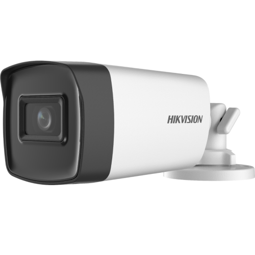 HIKVISION, DS-2CE17HOT-IT3F 5 MP Fixed Bullet Camera High quality imaging with 5 MP, 2560 × 1944 resolution 2.8 mm, 3.6 mm, 6 mm, 8mm, 12mm fixed focal lens.