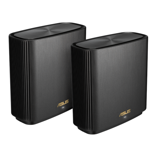 ASUS ZenWiFi XT9 AX7800 Tri-Band WiFi 6 Mesh System, Up to 7800 Mbps Speed, Up to 5700 sq ft & 6+ Rooms, AiMesh, Lifetime Free Internet Security, Parental Controls, 2 Pack, Black | 90IG0740-MO3B30