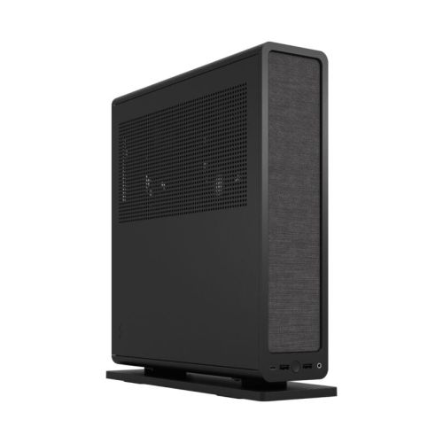 Fractal Design Ridge Black Mini ITX PC Case, PCIe 4.0, Small Form Factor Case With A Volume Of 12.6 Liters, Steel | FD-C-RID1N-11