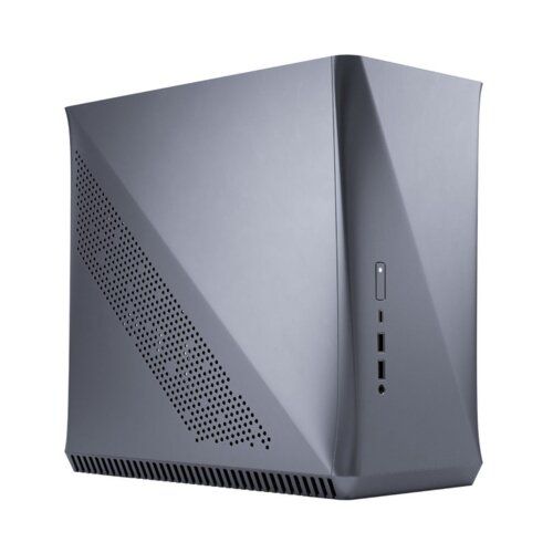 Fractal Design Era ITX Carbon Tempered Glass Mini-ITX Computer Case, Water-Cooling Ready, USB Type-C, Top Panel, Small Form Factor, Aluminium