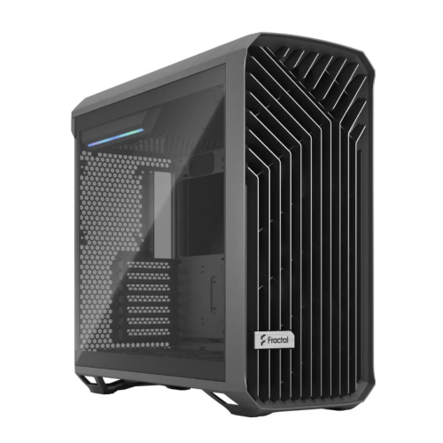 Fractal Design Torrent Full Tower Case, 2x 180 PWM & 3x140 Mm Fans, Motherboard Supports Upto E-ATX, PSU Supports Upto ATX , GPU Max Length 461 Mm, 6x Drive Mounts, 7x Expansion Slots, Fixed Cable Straps, Gray TG Light | FD-C-TOR1A-02