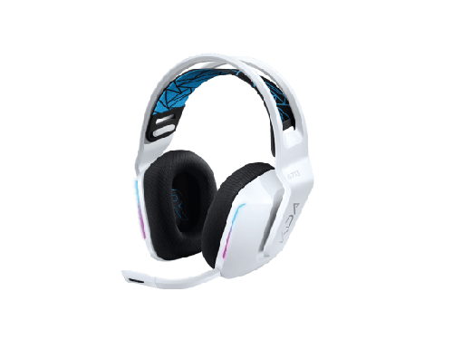 Logitech G733 Ultra-Lightweight Wireless Gaming Headset, Cardioid Microphone Pickup Pattern, Up to 20 m Up to 20 m, LIGHTSPEED wireless via USB, Detachable Microphone, White | 981-000883