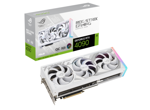 ASUS ROG Strix GeForce RTX™ 4090 24GB GDDR6X White OC Edition | 90YV0F96-M0NM00
