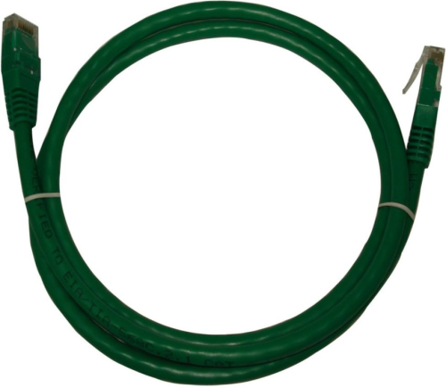 D-Link CAT6 UTP 24 AWG PVC Round Patch Cord, 4 Unshielded Twisted Pair (UTP) Cable, solid copper, 24 AWG Conductor Size, HD-PE, PVC UL94V-0, 1m Green | NCB-C6UGRNR1-1