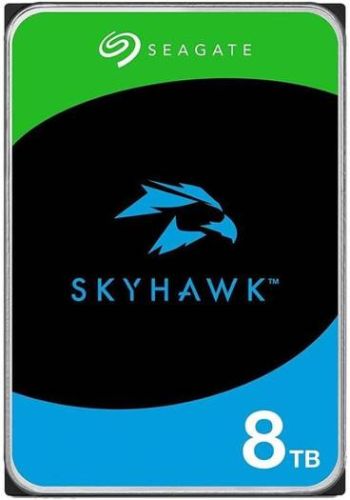  Seagate 8TB SkyHawk Surveillance SATA III 3.5" Internal Hard Drive, Up to 180 MB/s Sustained Transfer Rates, 1 Million Hours MTBF, 256MB Cache, 5400 RPM, Supports up to 64 HD Cameras | ST8000VX010