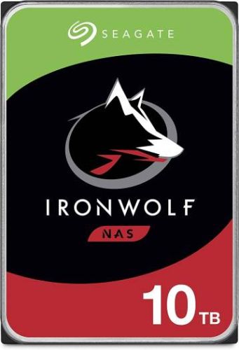Seagate 10TB IronWolf SATA III 3.5" Internal NAS HDD, Up to 210 MB/s Data Transfer Rate, 7200 RPM, 256MB Cache, 100,0000 Hours MTBF, 180TB/Year Workload Rate, 600000 Load/Unload Cycles | ST10000VN000