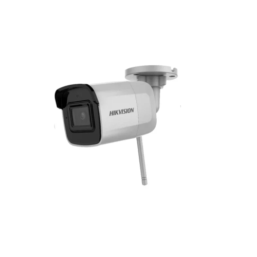 Hikvision DS-2CD2021G1-IDW 2 MP IR Fixed Network WiFi Bullet Camera, 1/2.8" Progressive Scan CMOS, IR Cut Filter, Up to 30 m, 2.8/4 mm Lens, Up to 128 GB SD card slot for storage, H.265+, IP66
