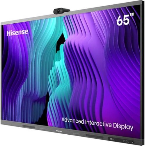 Hisense 65 GoBoard Live - Advanced Interactive Display with Integrated 4K Camera, Direct-Lit LCD Panel with IR Touch, 350nits Brightness, Dual 15W Speakers with 20W Sub, 3x HDMI USB-C  HS-65MR6DE