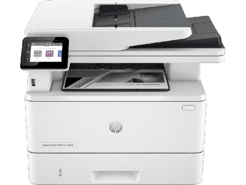 HP LaserJet Pro MFP 4103fdw Printer, 2.7 Color Touchscreen Display, Up to 50ppm Print Speed, Up to 42cpm Copy Speed, 50 Sheets ADF Capacity, White  2Z629A