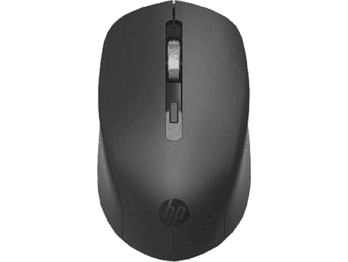 HP S1000 Plus Wireless USB Mouse, 2.4GHz Wireless Dongle, Up to 1600 DPI, Optical Sensor, Ambidextrous Design, Silent Clicks, Black | 7YA12PA
