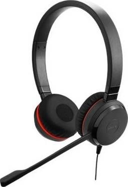 Jabra Evolve 30 MS Stereo Headset – Microsoft Certified Headphones for VoIP Softphone with Passive Noise Cancellation – USB-Cable with Controller – Black| 5399-823-309