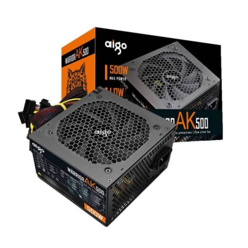 Aigo AK500 PFC max 500W Watt PC Gaming Power Supply unit Quiet 120mm Fan 24pin 12V ATX PSU Desktop computer Power Supply for gaming pc, |6926170086542
